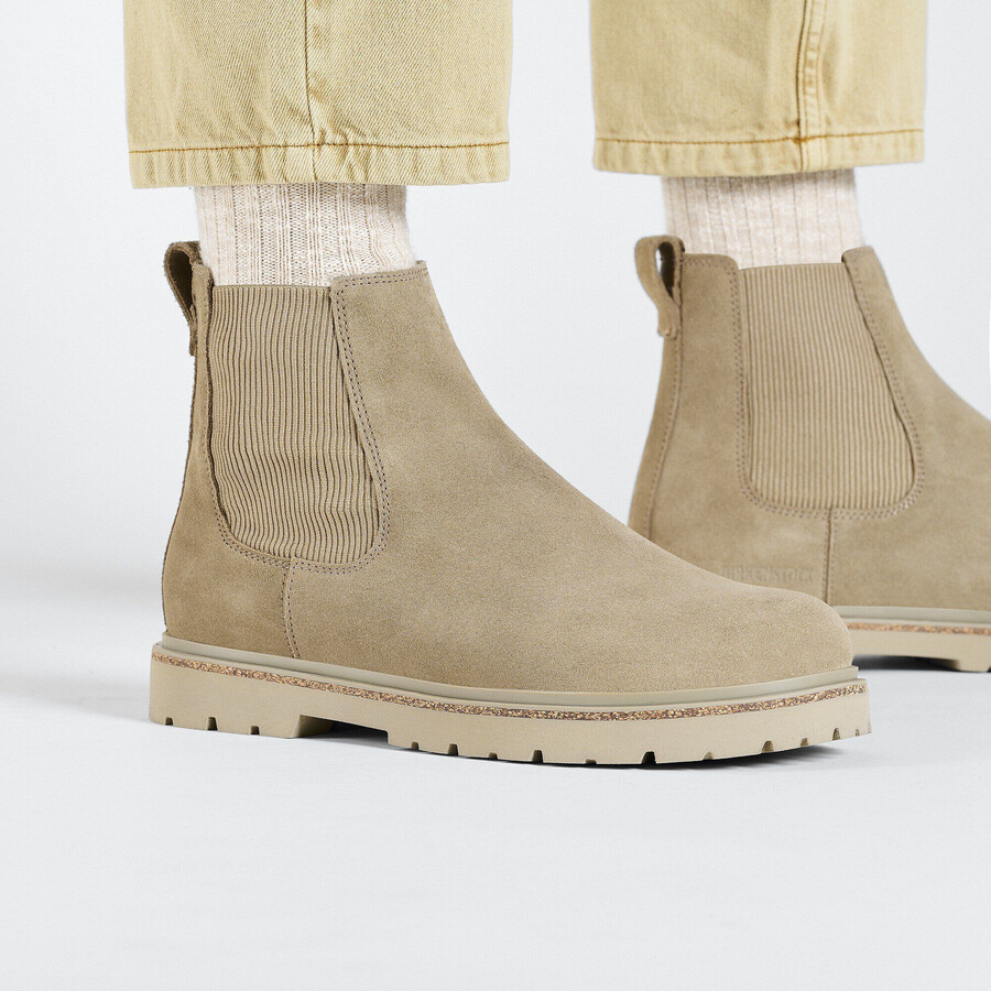 highwood slip on men suede leather
