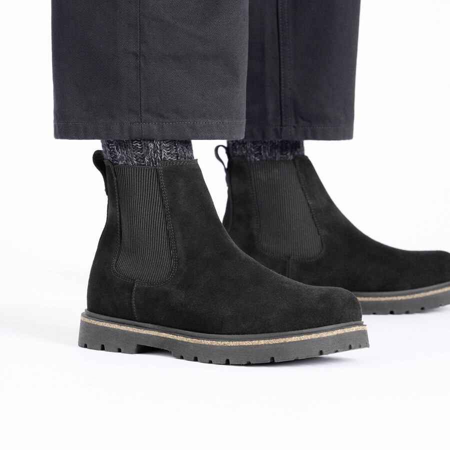 highwood slip on men suede leather