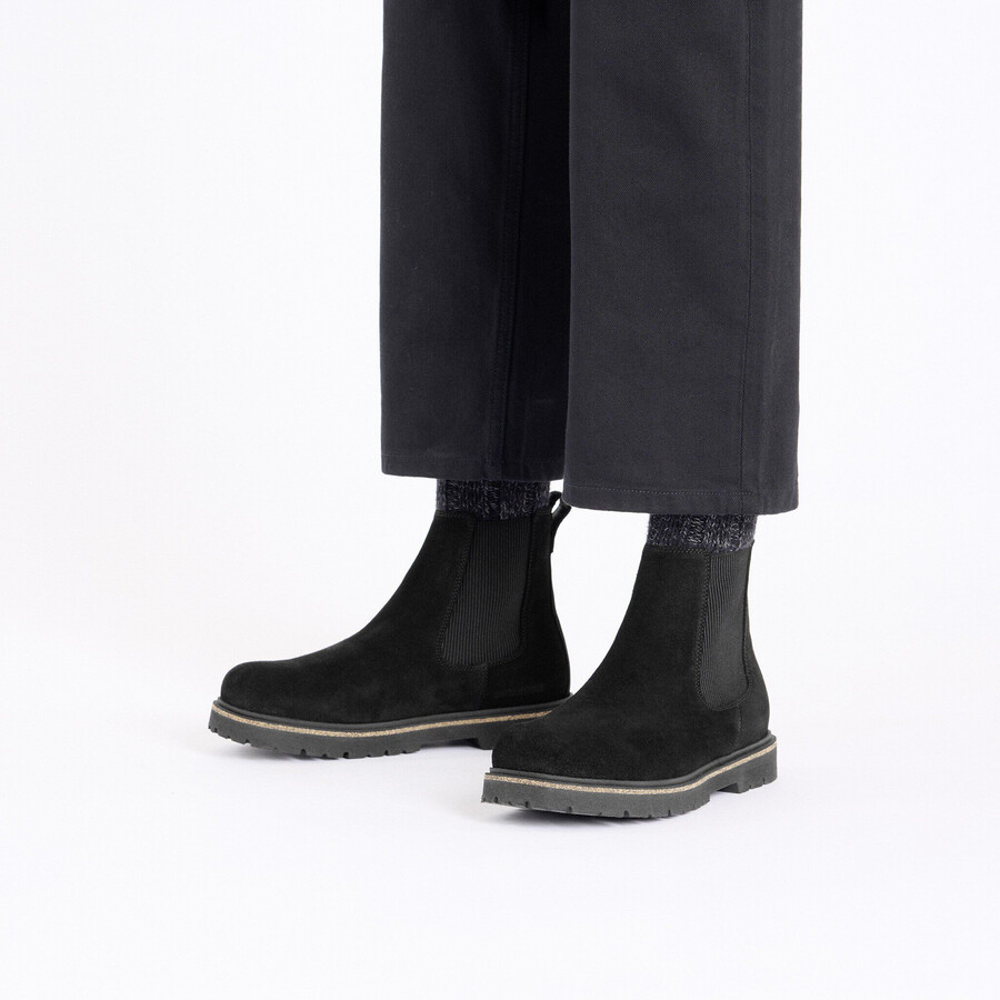 highwood slip on men suede leather