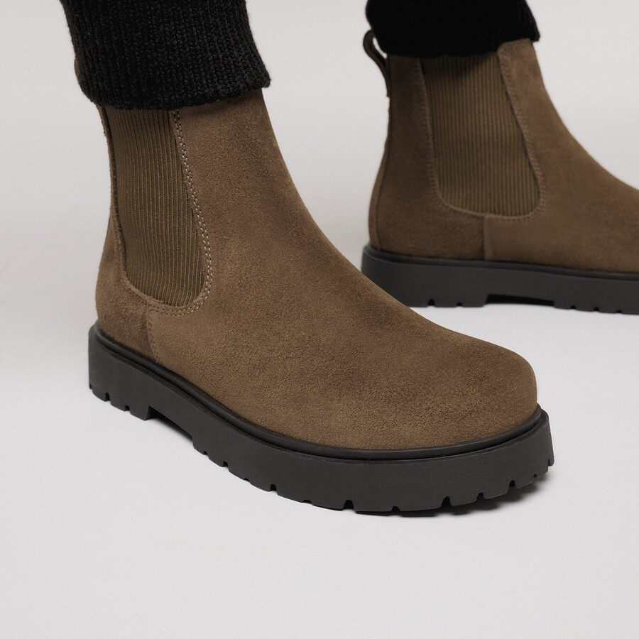 highwood slip on men suede leather