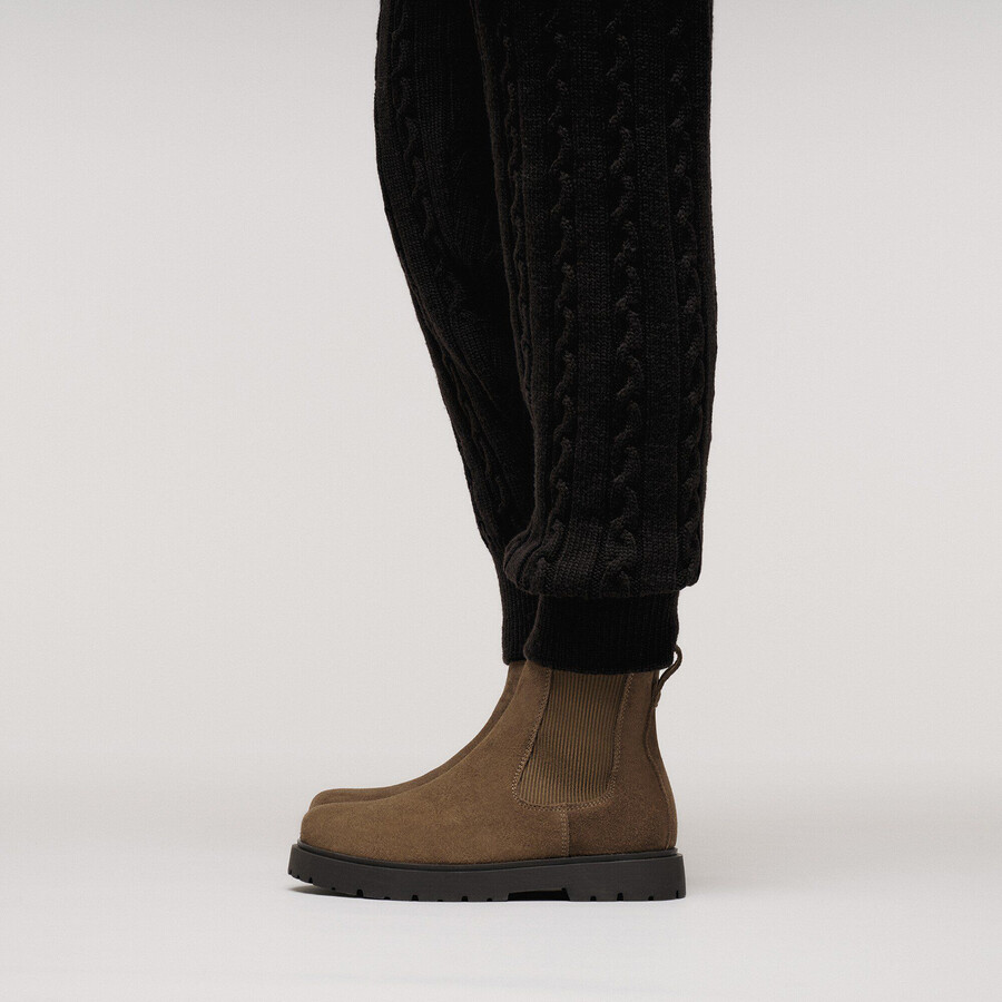 highwood slip on men suede leather
