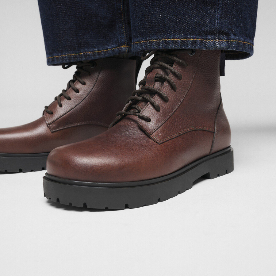 highwood mid waterproof natural leather