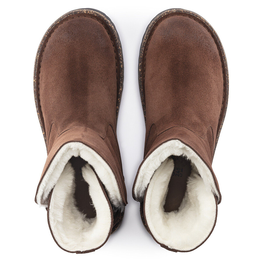 uppsala shearling suede leather