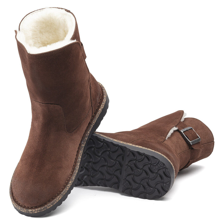 uppsala shearling suede leather