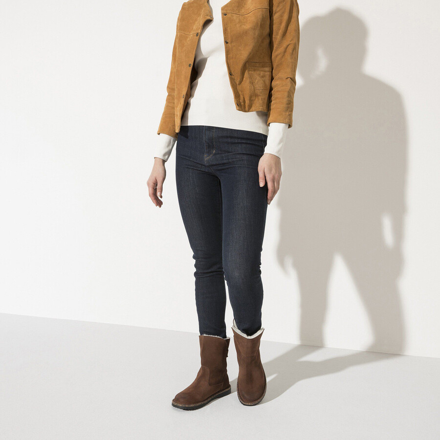 uppsala shearling suede leather