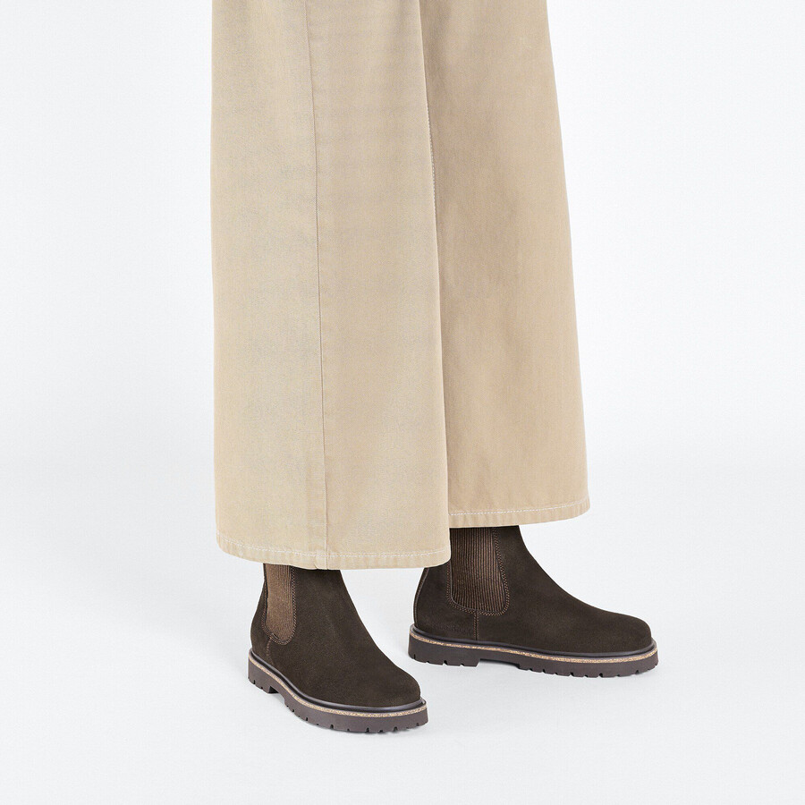 highwood slip on women suede leather