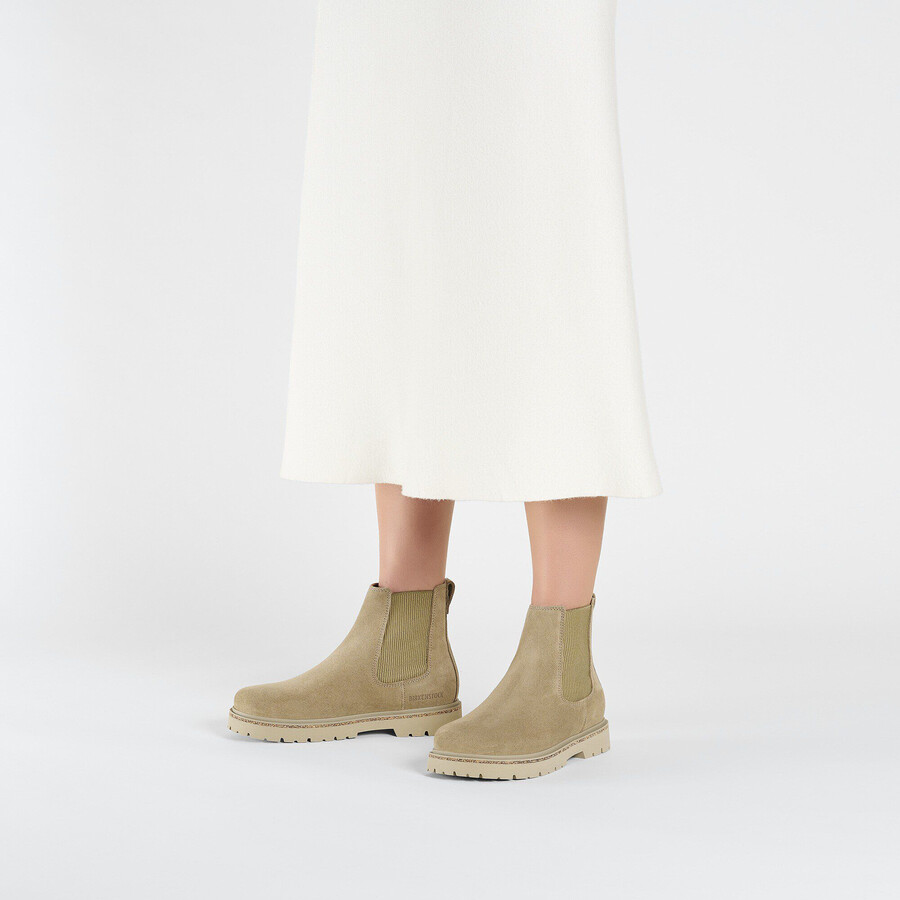 highwood slip on women suede leather