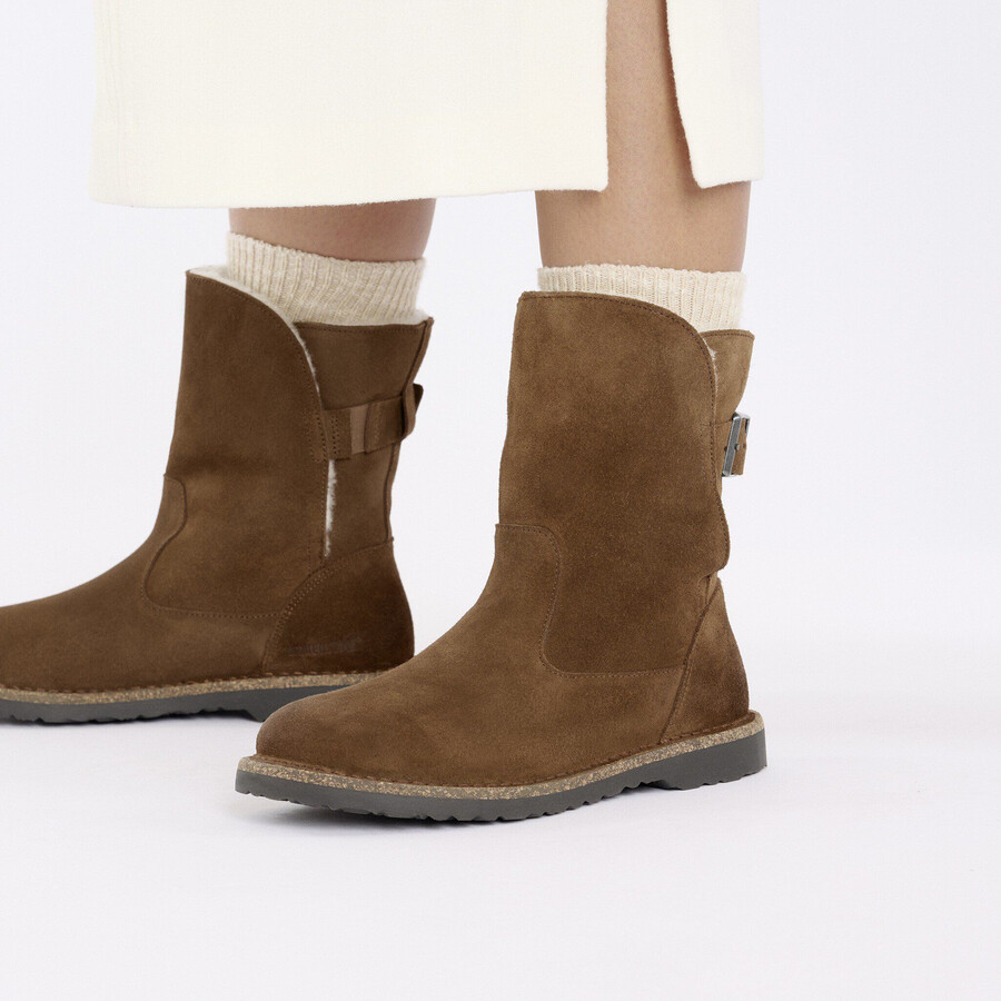 uppsala shearling suede leather