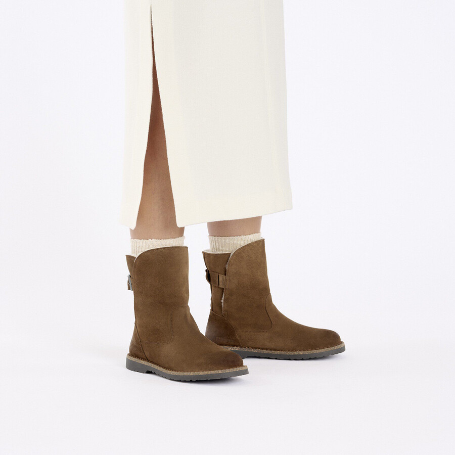uppsala shearling suede leather