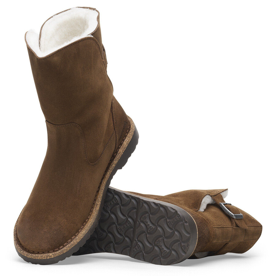 uppsala shearling suede leather