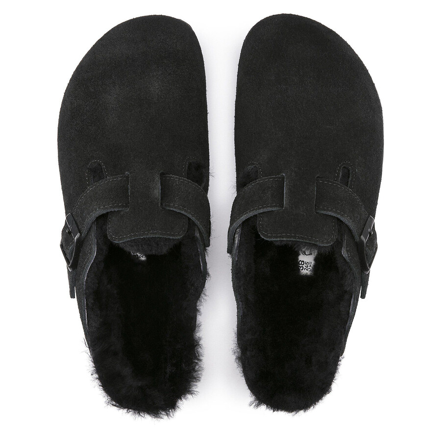 boston shearling suede leather
