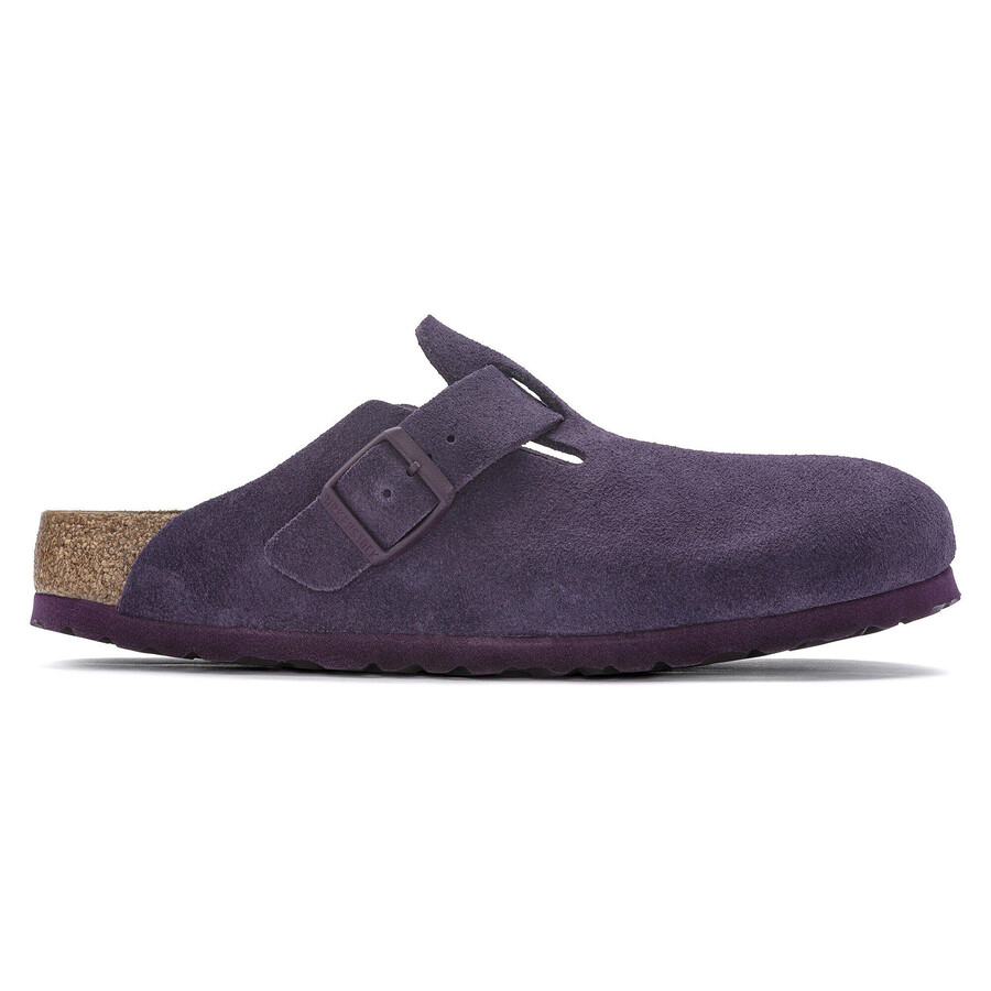 boston soft footbed suede leather wine