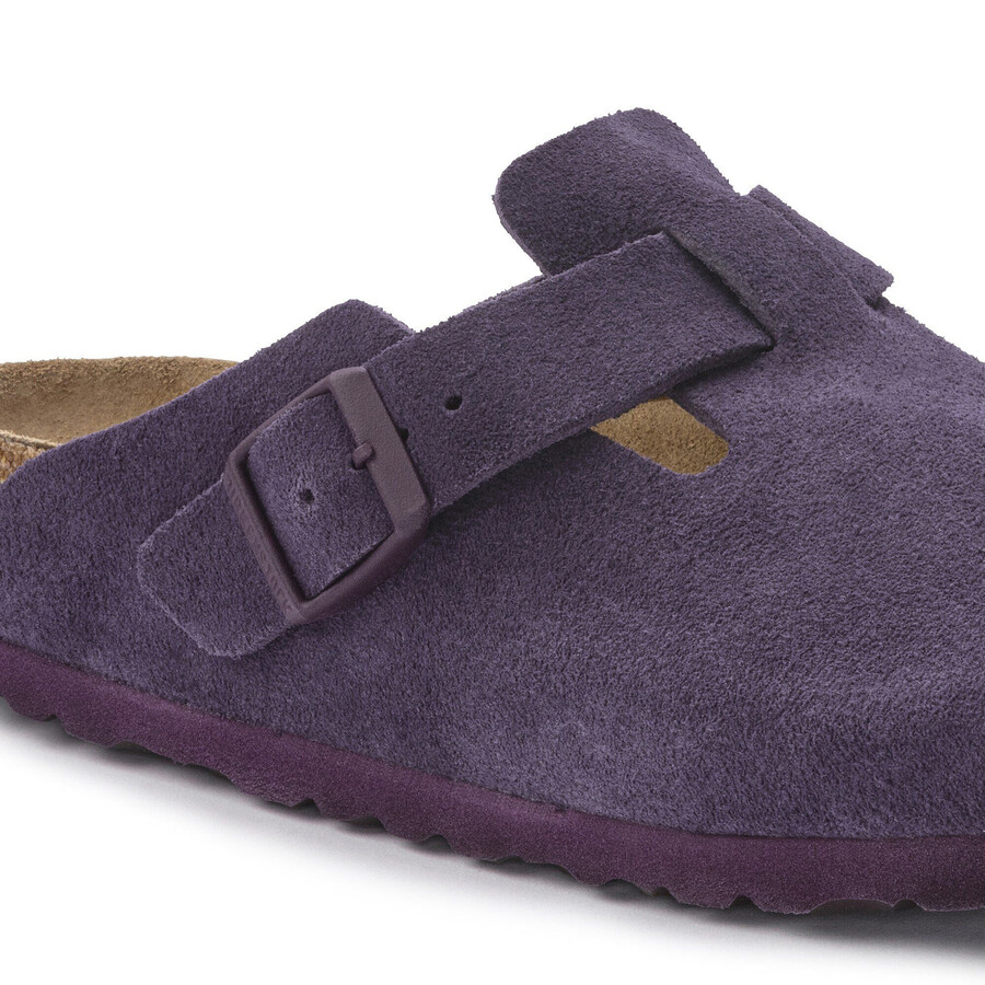 boston soft footbed suede leather wine