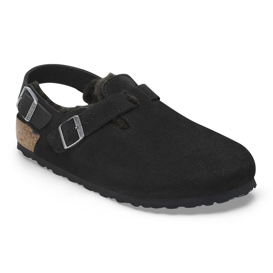 tokio shearling suede leather