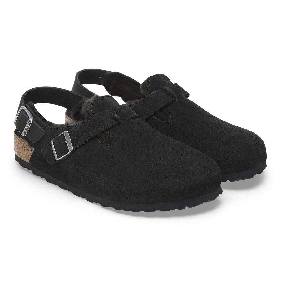 tokio shearling suede leather