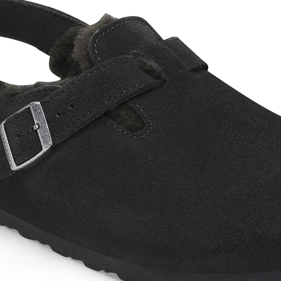 tokio shearling suede leather
