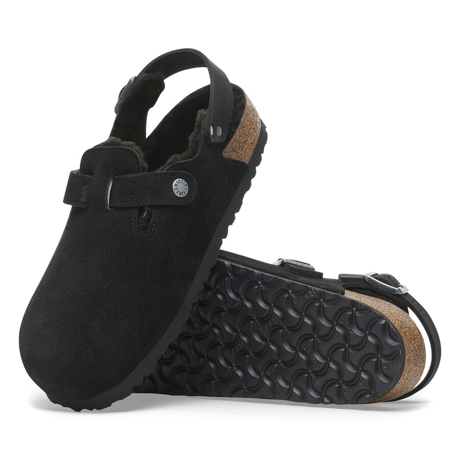 tokio shearling suede leather