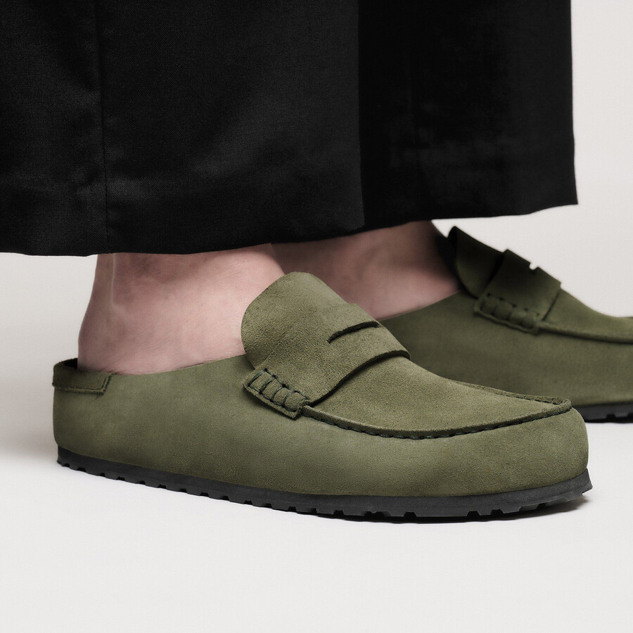 naples wrapped suede leather