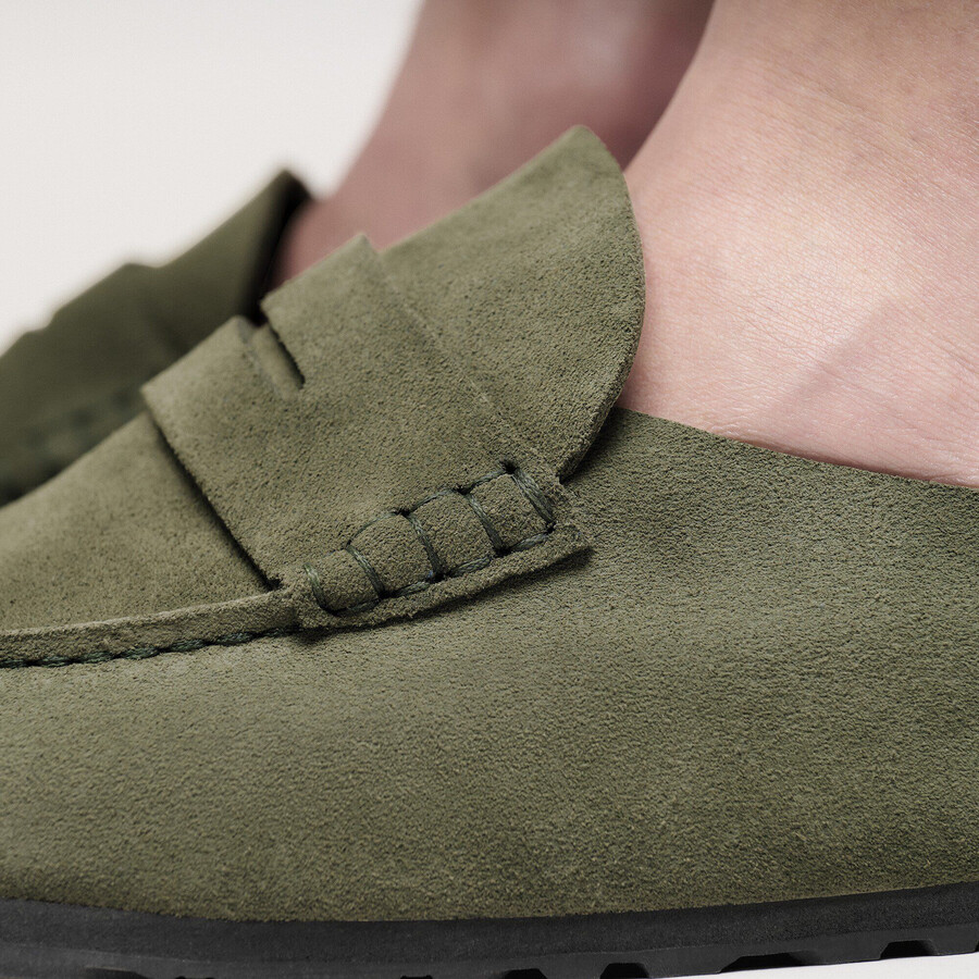 naples wrapped suede leather