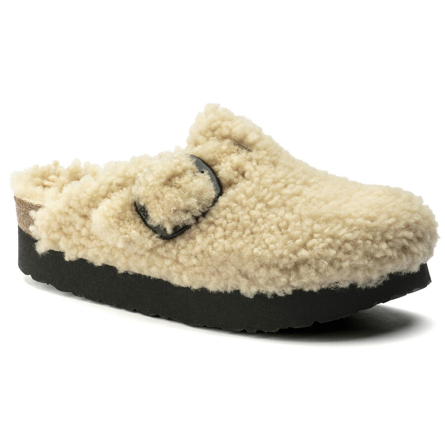 boston big buckle platform fur