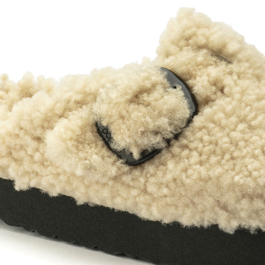boston big buckle platform fur