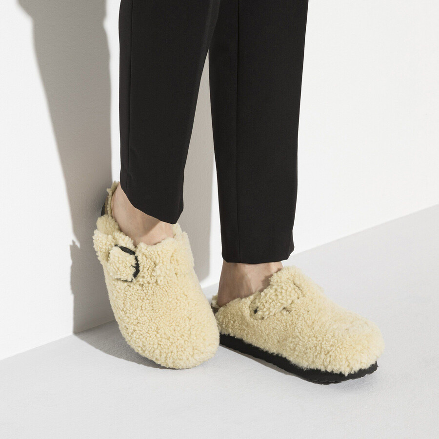 boston big buckle platform fur