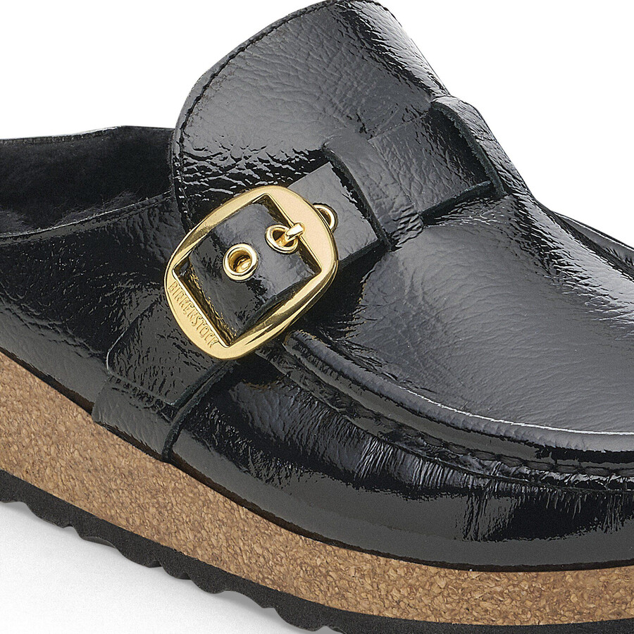 buckley shearling patent leather