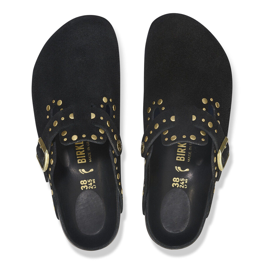 boston rivet suede leather