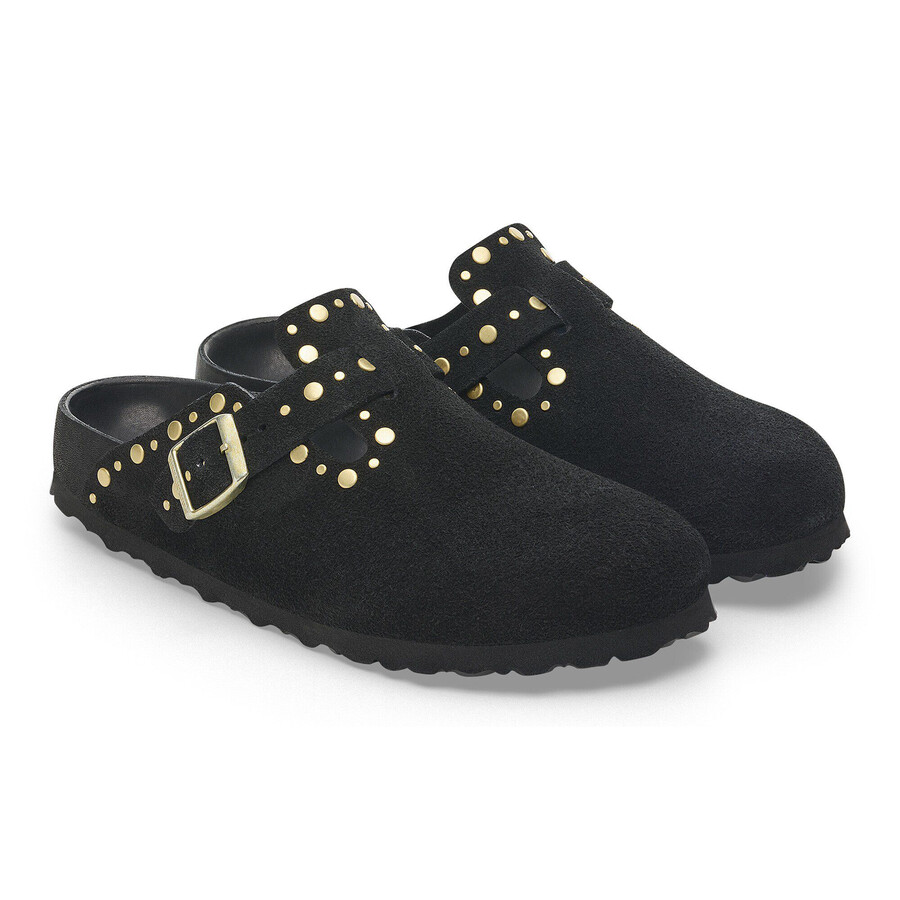 boston rivet suede leather