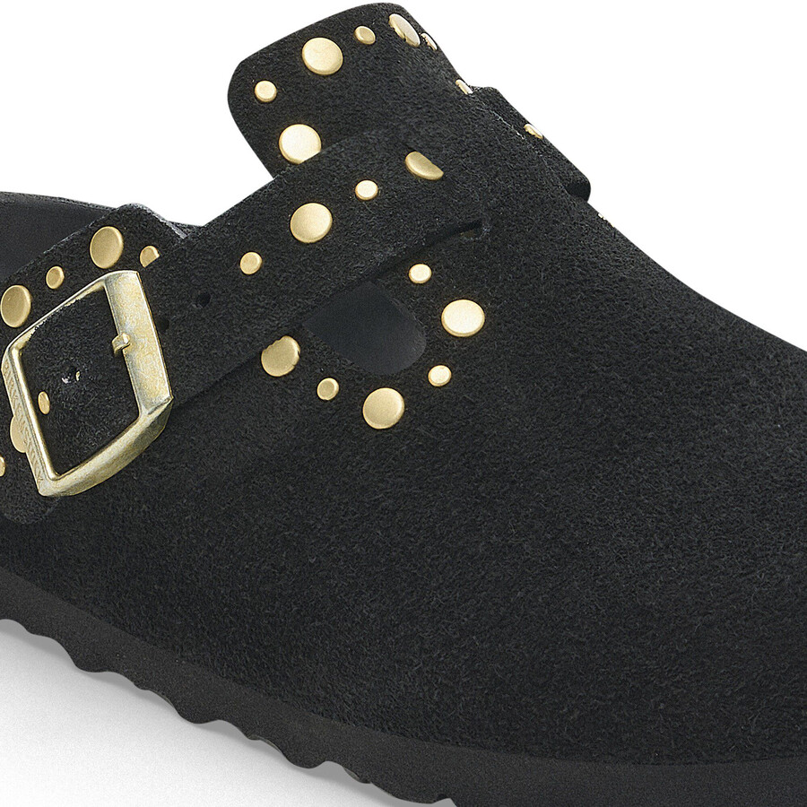 boston rivet suede leather