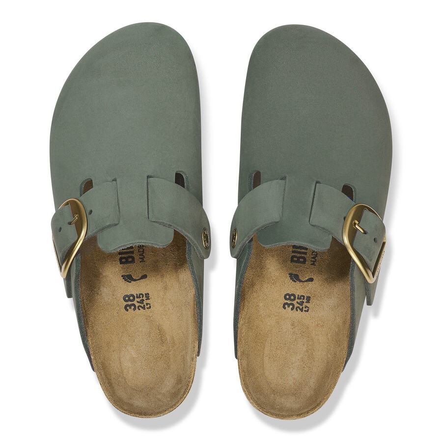 boston big buckle nubuk leather