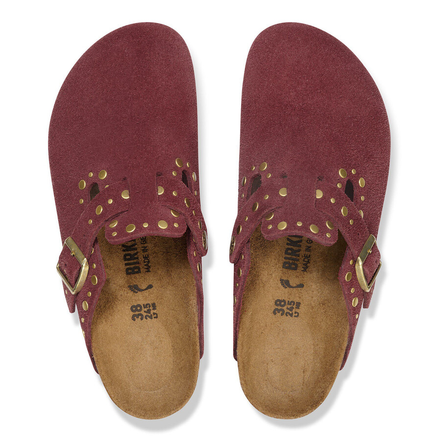 boston rivet suede leather