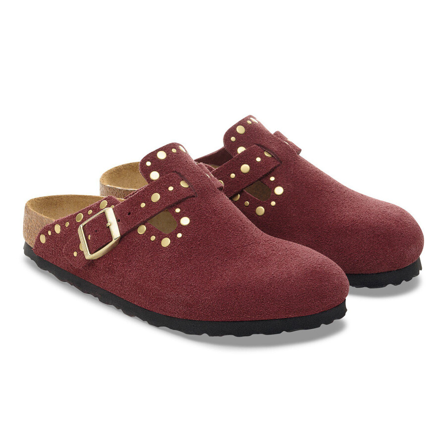 boston rivet suede leather