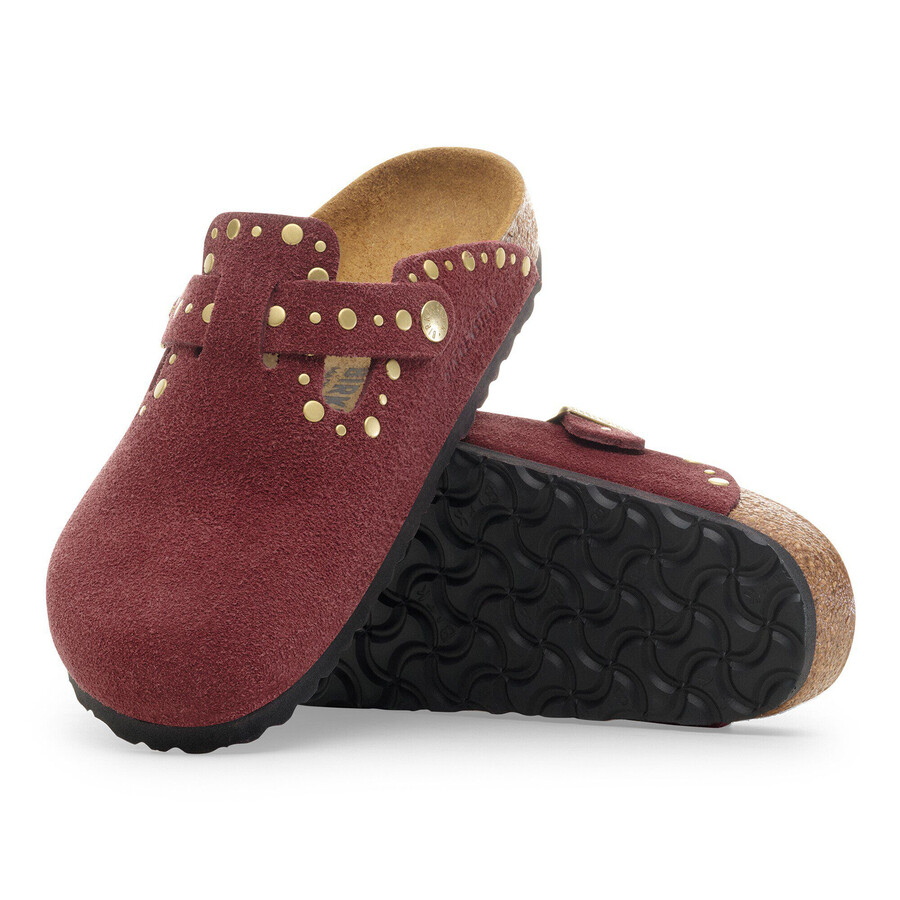 boston rivet suede leather