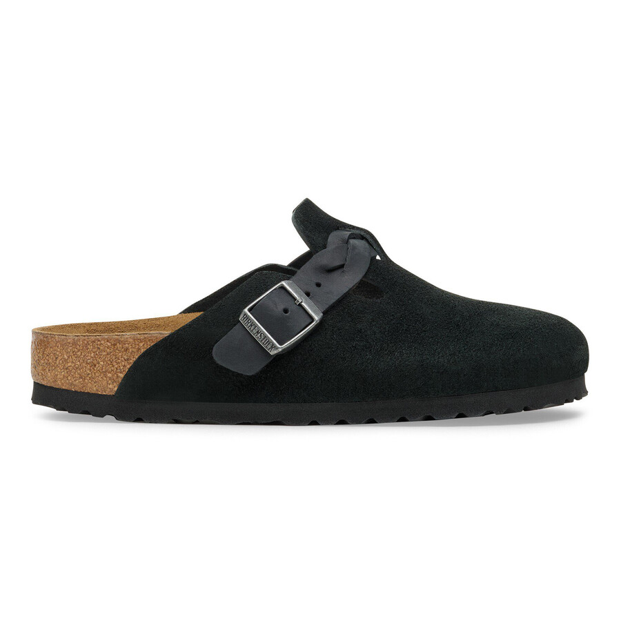 boston braided suede leather