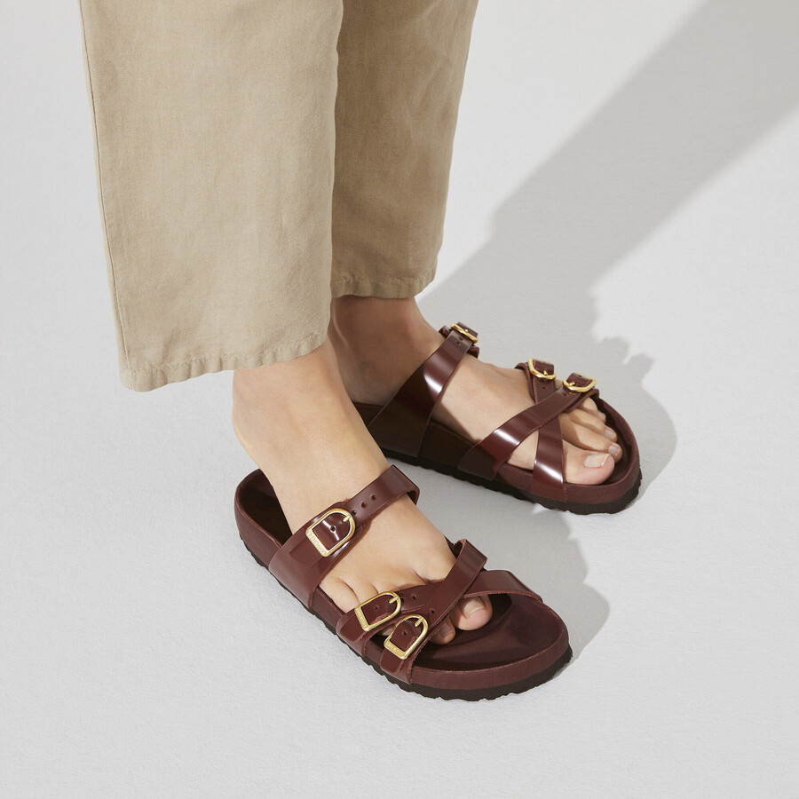 franca natural leather patent