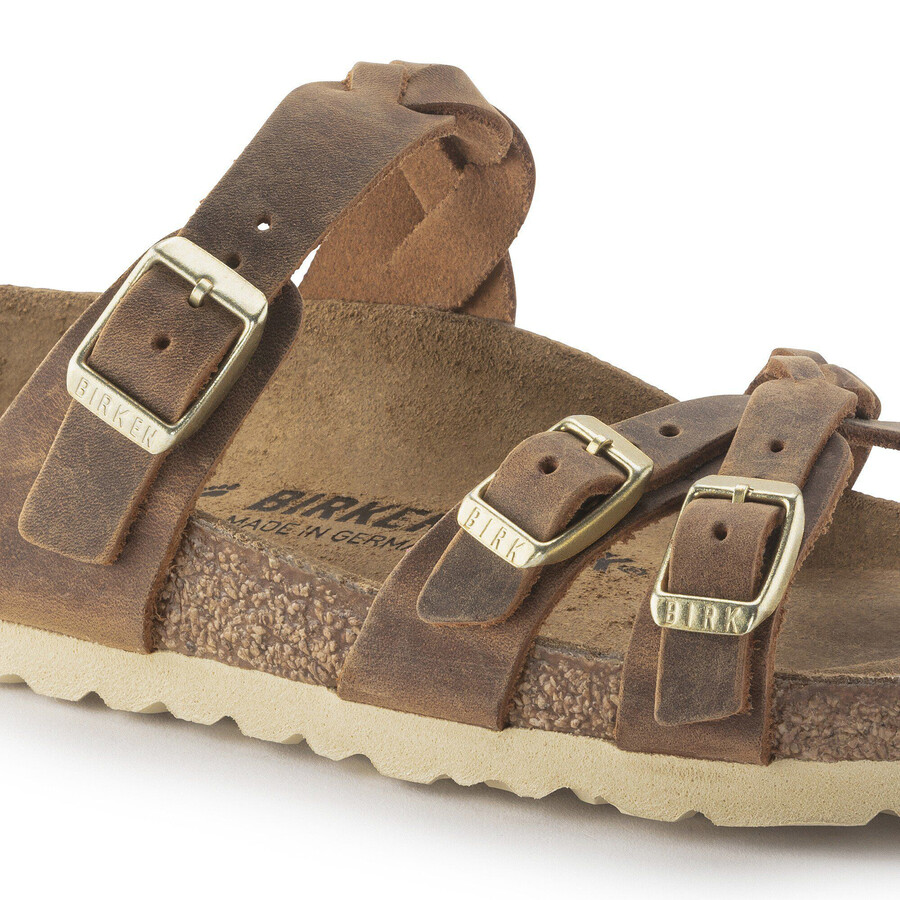 franca braided natural leather oiled