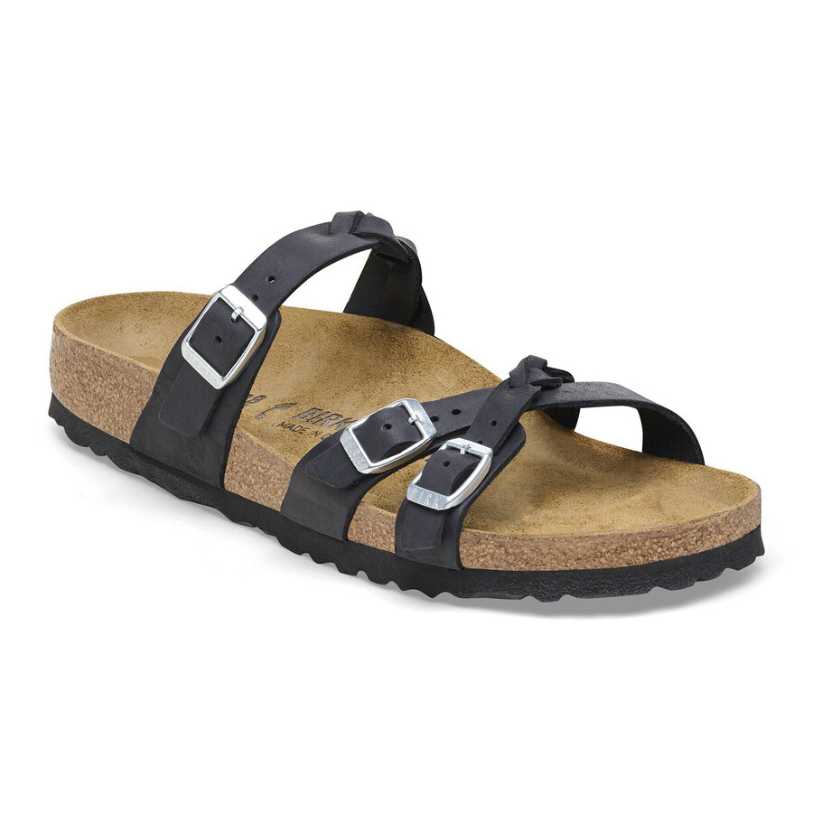 franca braided natural leather oiled