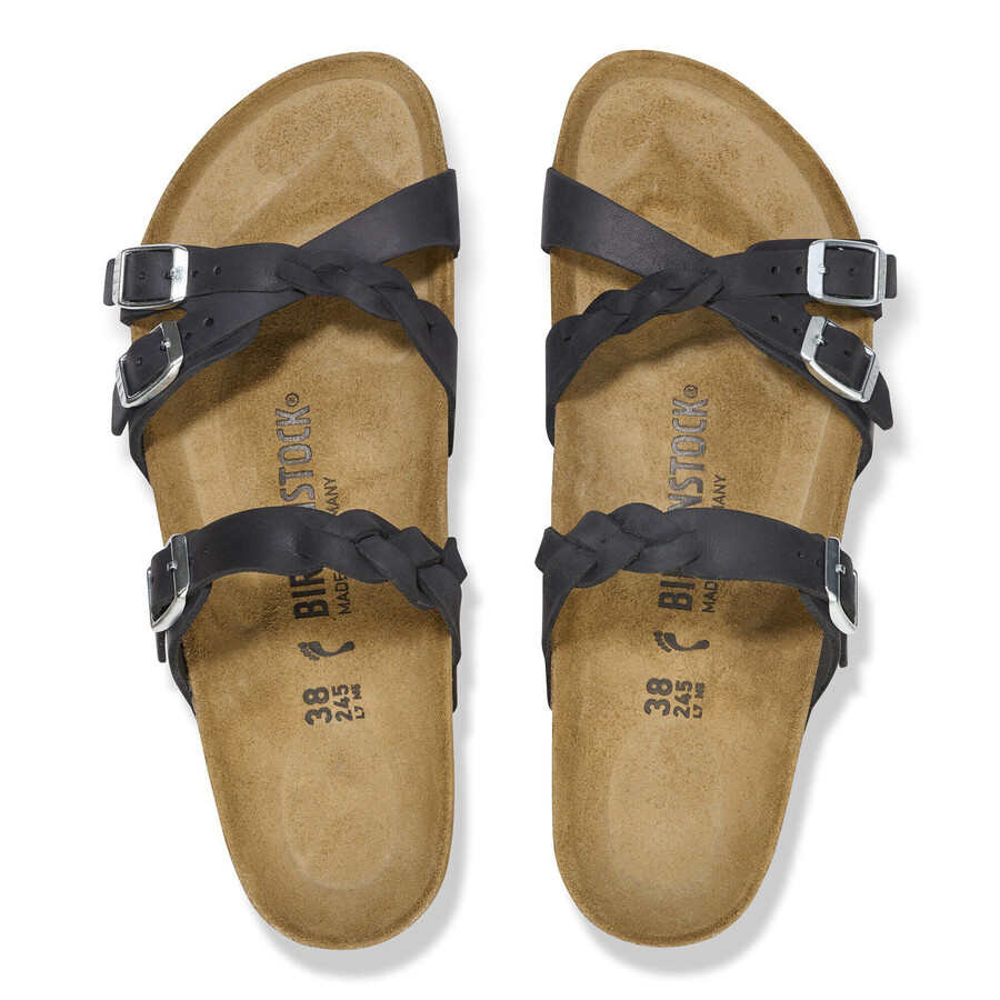 franca braided natural leather oiled