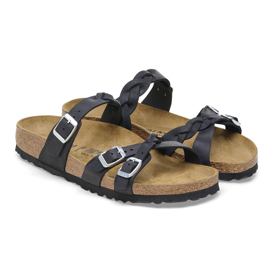 franca braided natural leather oiled