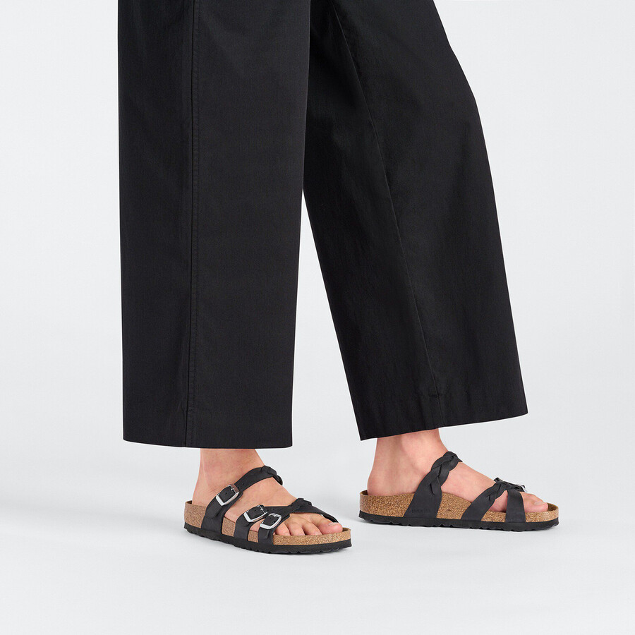 franca braided natural leather oiled