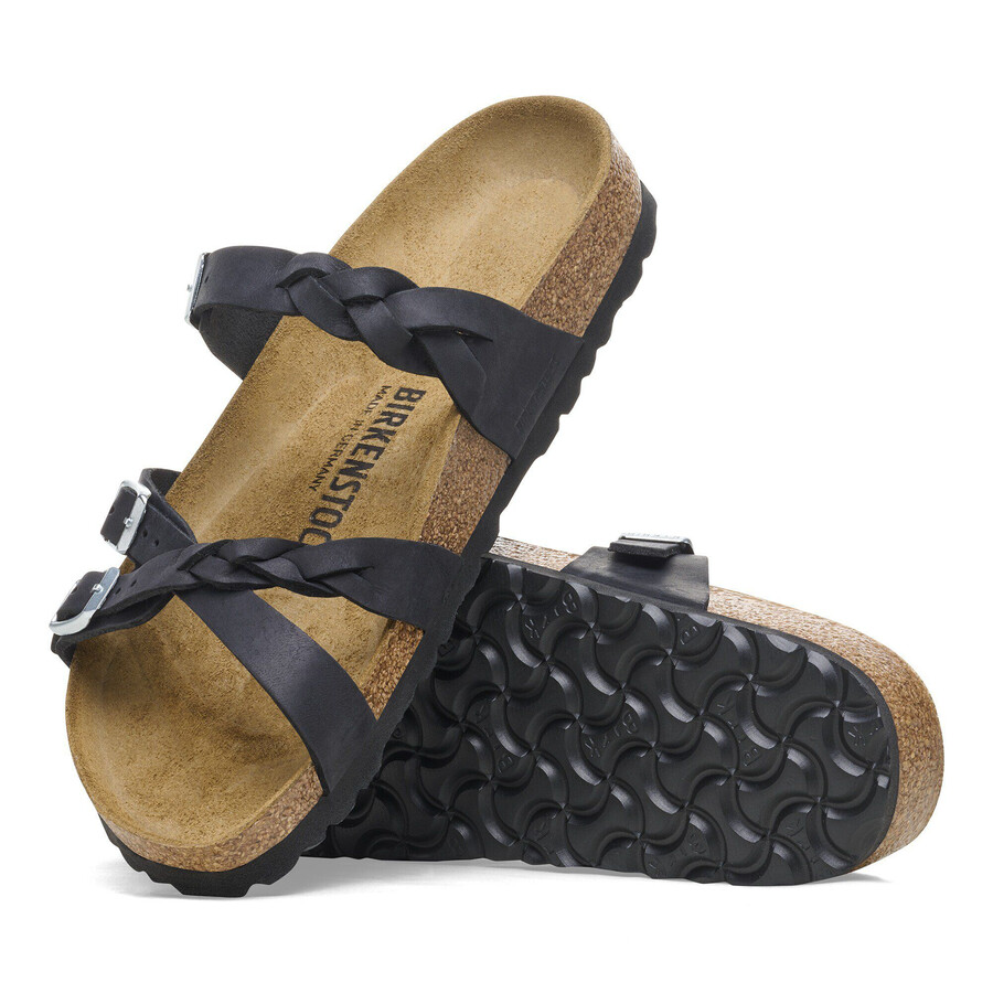 franca braided natural leather oiled