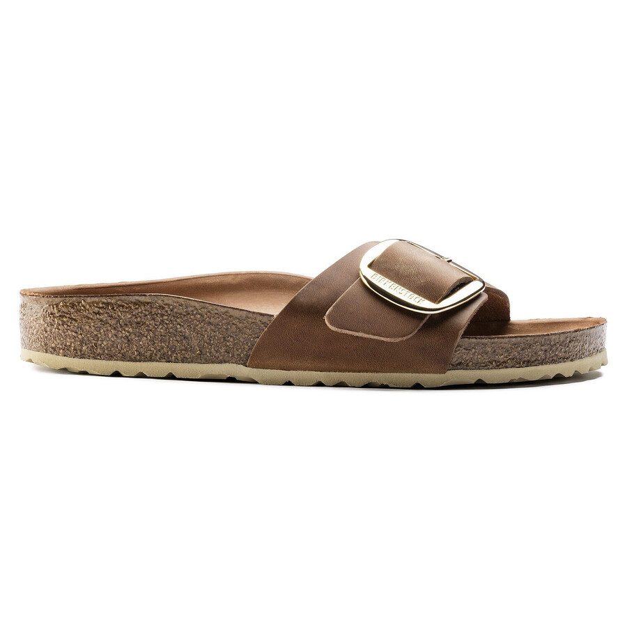 madrid big buckle natural leather oiled