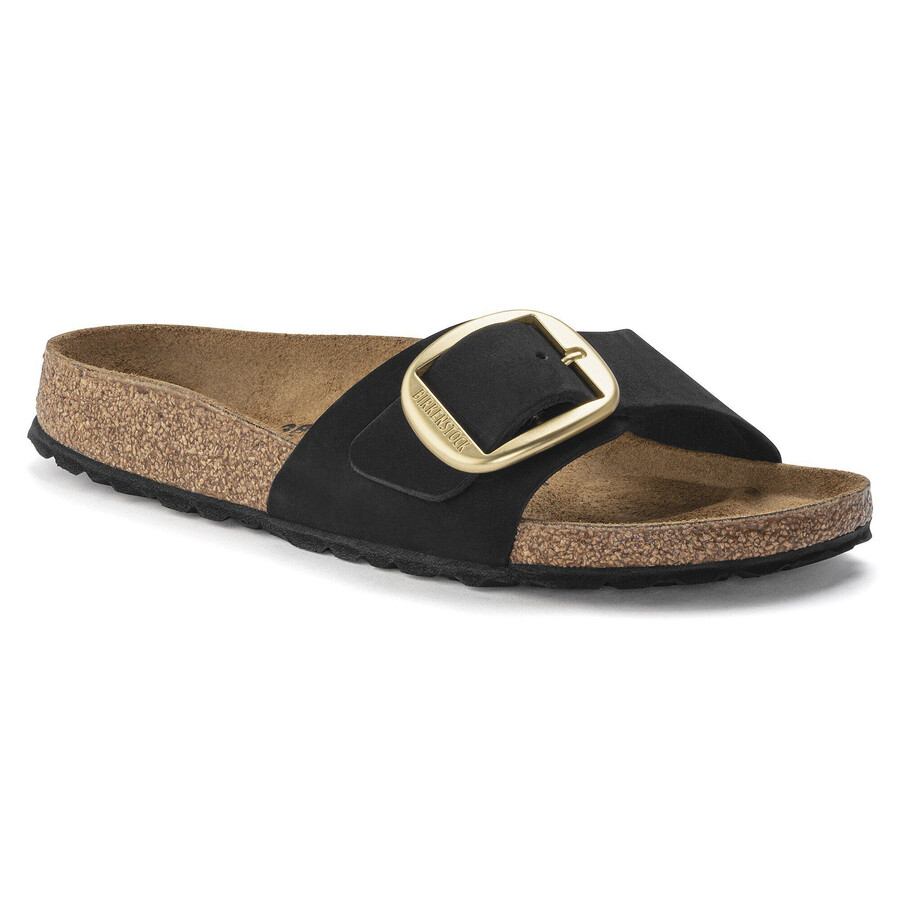 madrid big buckle nubuk leather