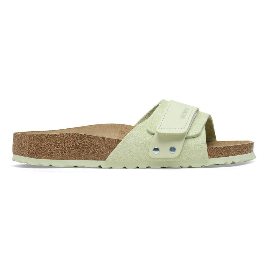 oita suede leather faded lime