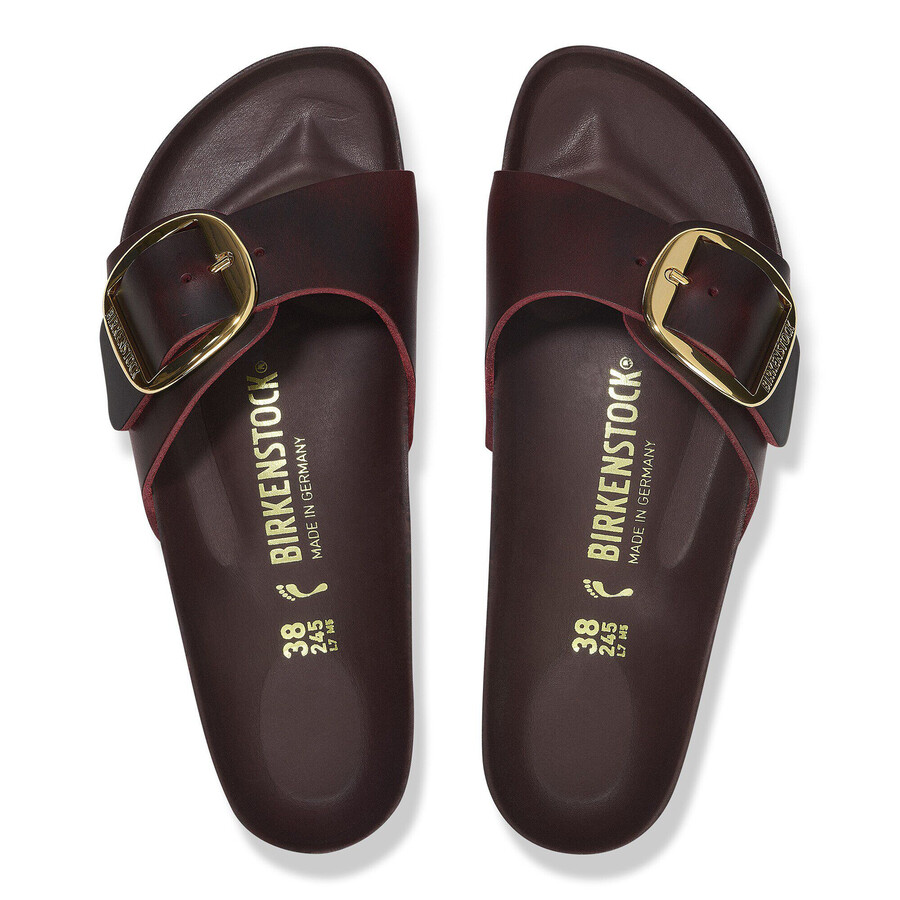 madrid big buckle natural leather oiled