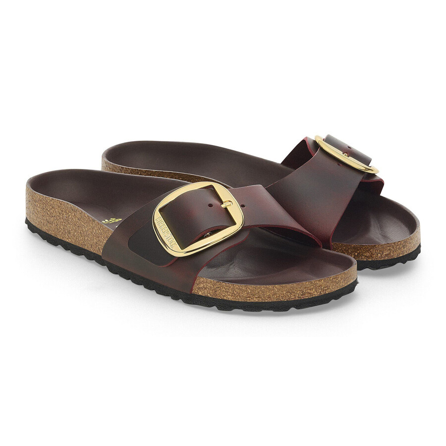 madrid big buckle natural leather oiled