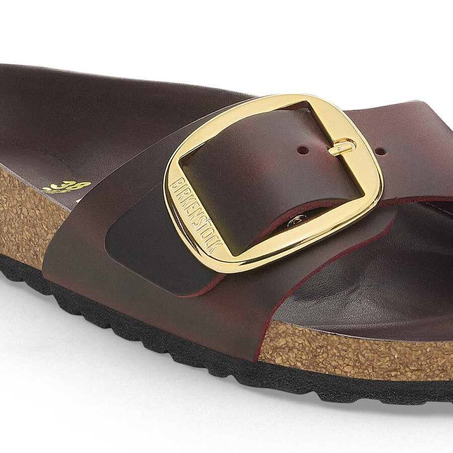 madrid big buckle natural leather oiled