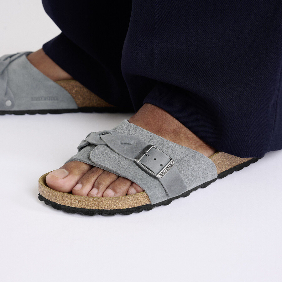 oita braided suede leather