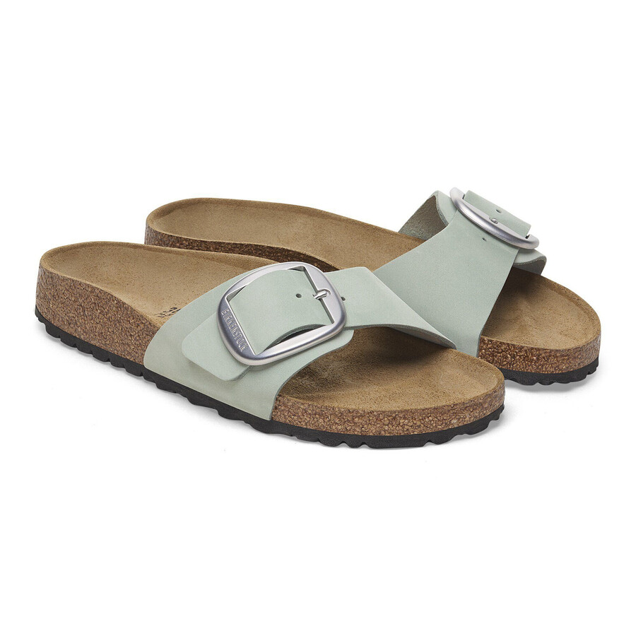 madrid big buckle nubuk leather